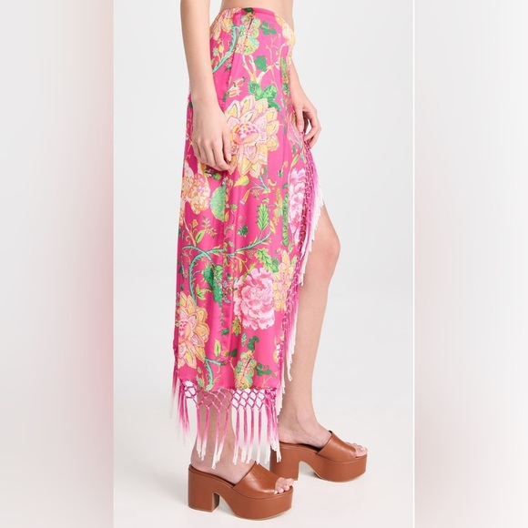 NWT Rococo Sand Chloe Long Pareo in Fuschia Pink Size Small $212 - Picture 5 of 9